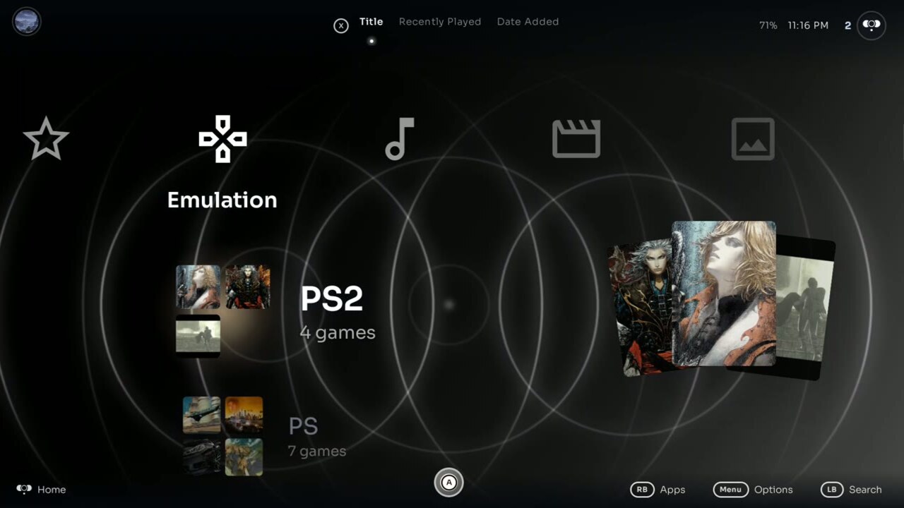 Console cards